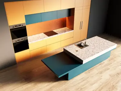 13-Kitchen1 matte 2 3D model