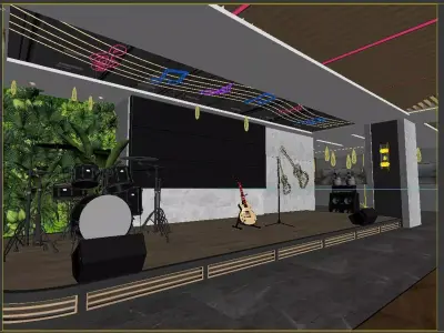 Stage Concert 3D model