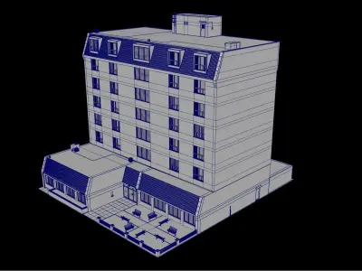 Senior Center - Highly Detailed 3D model