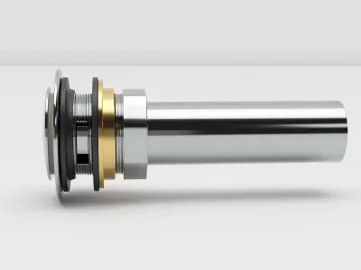 Sink Pop up Drain Tailpiece 3D model