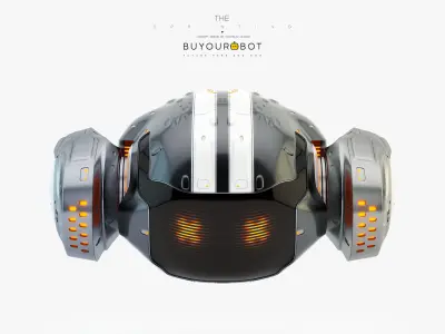 Sprinting drone 3D model