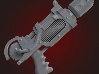 Disintegrator Pistols 4 Sci-Fi STL Pack 3D print model