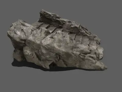 Stairs rock Low-poly 3D model shop