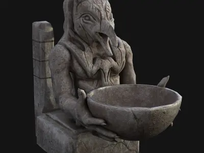 Sculpture fantasy 3D model