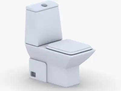 1531 - Toilet Low-poly 3D model