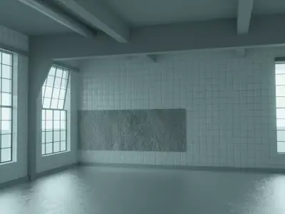 small warehouse raum H1 can be connected to the modern raum H2 Low-poly 3D model