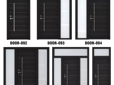 Door Collection-001 Black 3D model