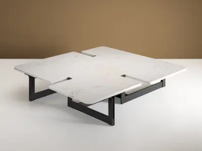 Valery 1 Square Coffee Table 3D model