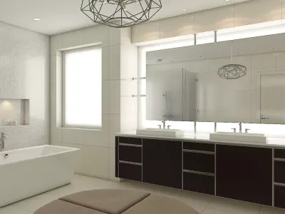  Modern Bathroom 1 3D model
