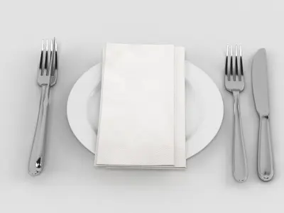 Cutlery Set 3D model