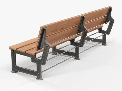 Industriart bench Lavka 3D model