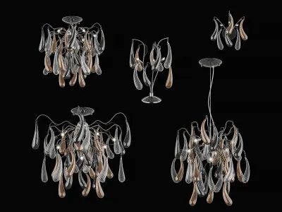 794 Manica Lightstar Collection of Lamps 3D Model Pack