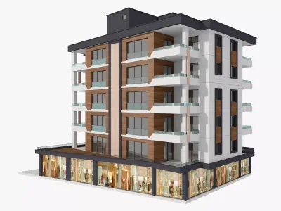 Residential Apartment Building 5 3D model