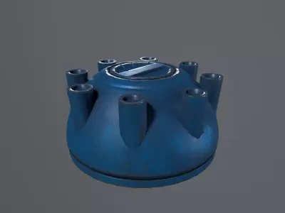 Machine Part  Game prop Low-poly 3D model