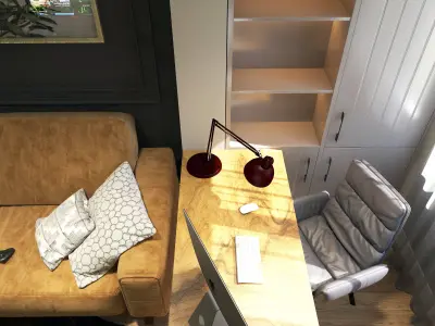 Simple Livingroom Low-poly 3D model