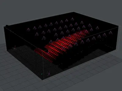 Movie Theater with screen 3D model