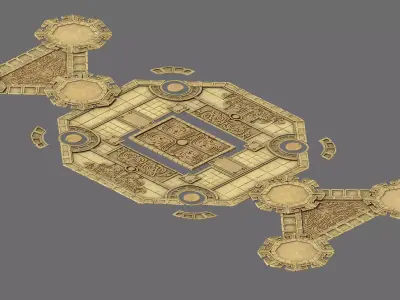 City - Floor tiles 3D model