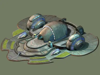 Space Station - Tactical Training Ground 01 3D model