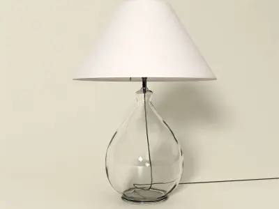 Modern table lamp - jar base Free 3D model
