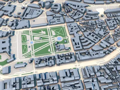 St Michael St Gudula Cathedral Belgium 3D model