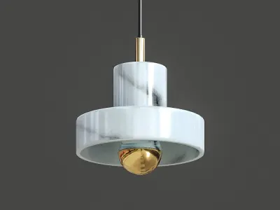 Lampatron marble pendant light 3D model