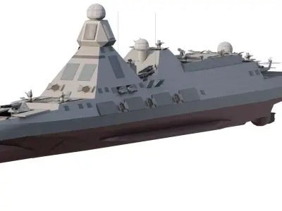 MULTIROLE STEALTH CRUISER 3D model