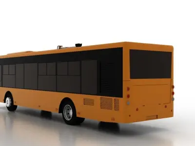 Bus Bogdan E701 Low Low-poly 3D model