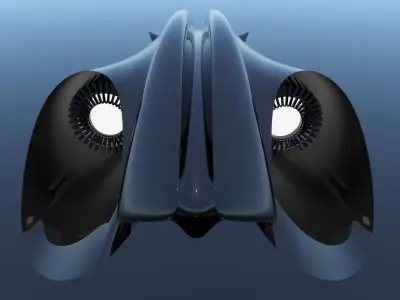 Spaceship Sci-Fi Turbo 3D 3D model