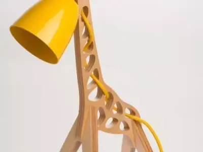 Giraffe lamp base   3D print model