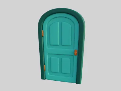 Cartoon Door 10b 3D model