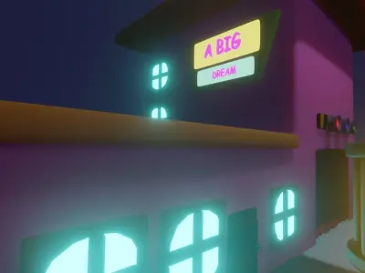 3d Building With Light 3D model