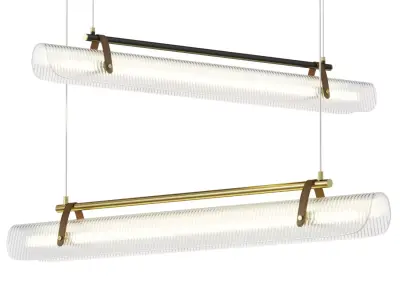 Nami Linear Chandelier Low-poly 3D model