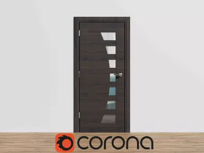 Door in Dark Wood 3D model