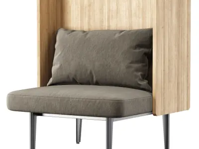 Versus restaurant chair  Low-poly 3D model