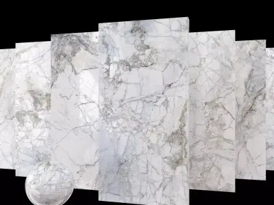 Marble Set Museum Supreme White 80x160 Set 2 Texture