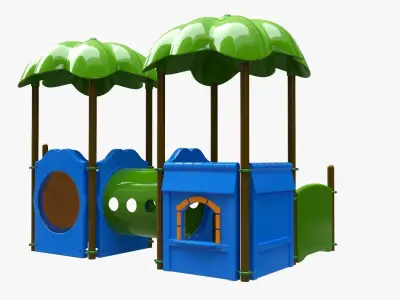 Kids playground outdoor 03 3D model