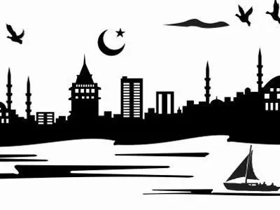 city silhouette 3D model