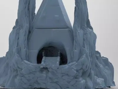 Tutankhamun pharaoh steps 3D model