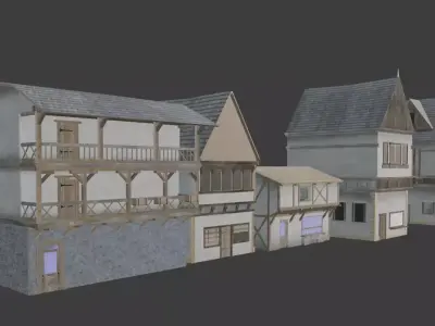 Medieval Houses Free 3D model
