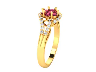 Women Ring  Render 3dm STL OBJ FBX Details 3D print model 213