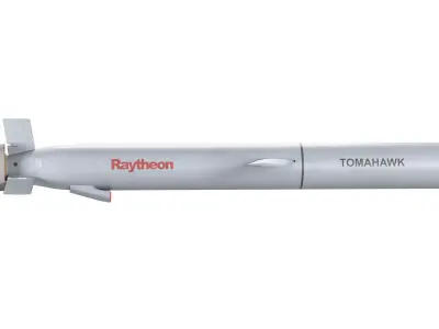 Tomahawk Land Attack Cruise Missile Rocket BGM 109 3D model