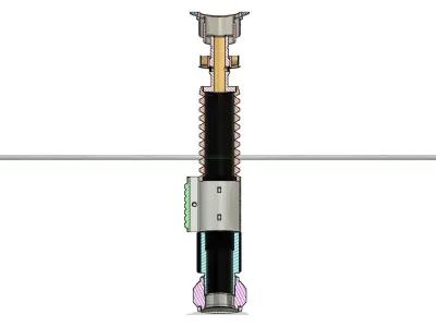 Obi-Wan Kenobi A New Hope Lightsaber CAD 3D print model