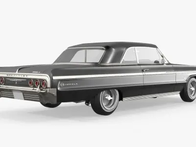  Chevrolet Impala 1964 Hydraulic Lowrider Vehicle Black 