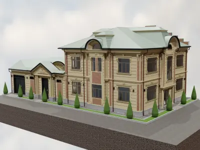 Classic exterior house 3D model