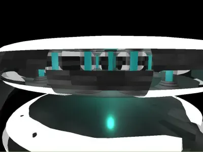 Future Laboratory And Future si fi componants Low-poly 3D model