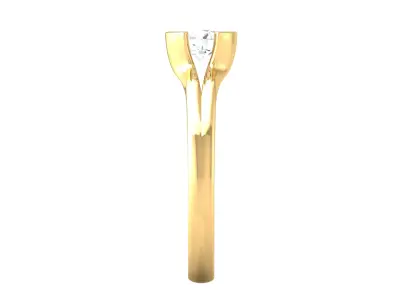 Lovely Solitaire Ring Diahart Diamond 3D print model
