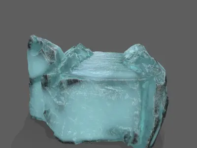 Ice Stairs Low-poly 3D model