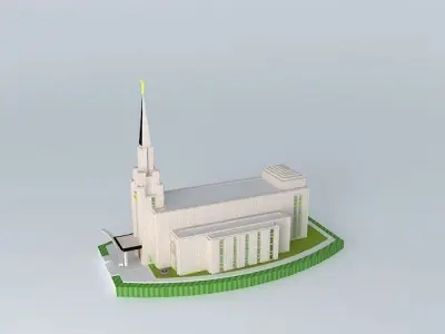 LDS.Temple Mormon Vancouver British Columbia Temple Free 3D model