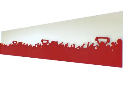 silhouette of people with their hands up Texture