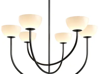 Poem 6 lamp chandelier 3D model